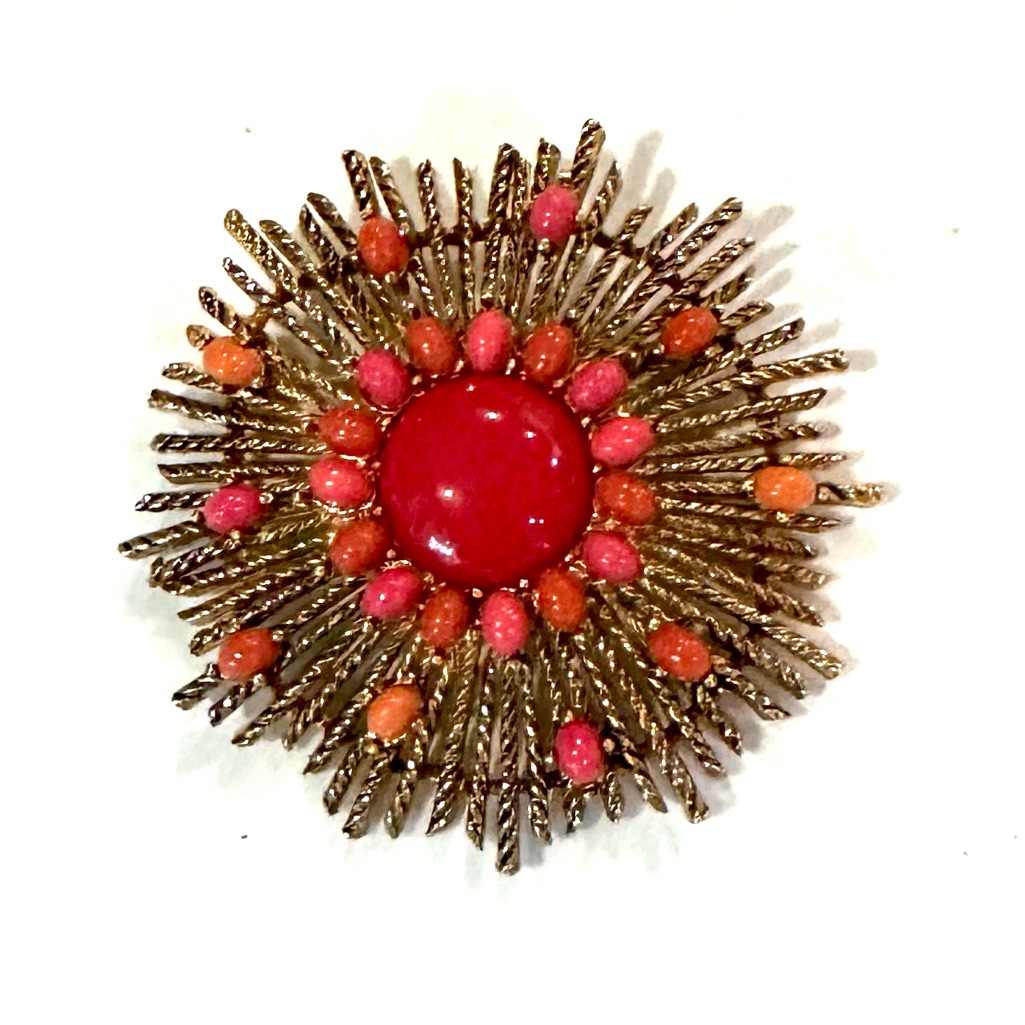 Vintage Capri Starburst Pin Brooch 1960’s Mcm